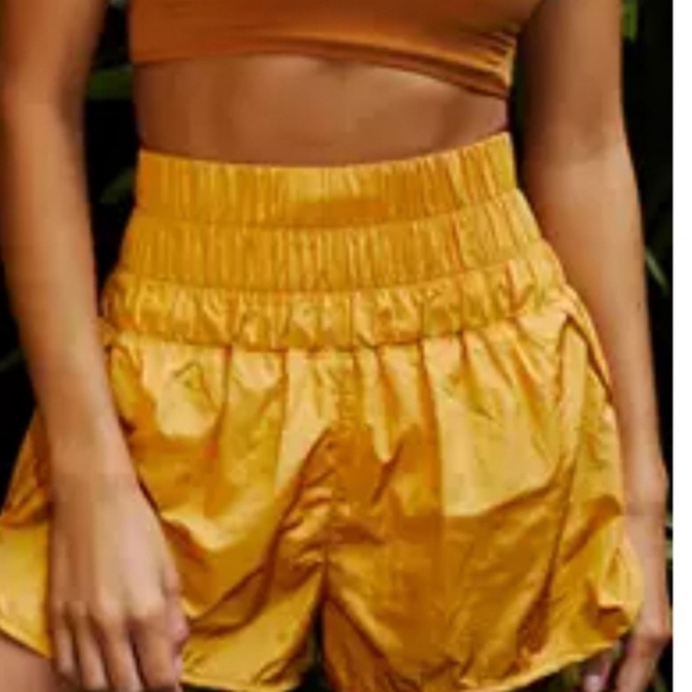 Free people the way home shorts varsity gold